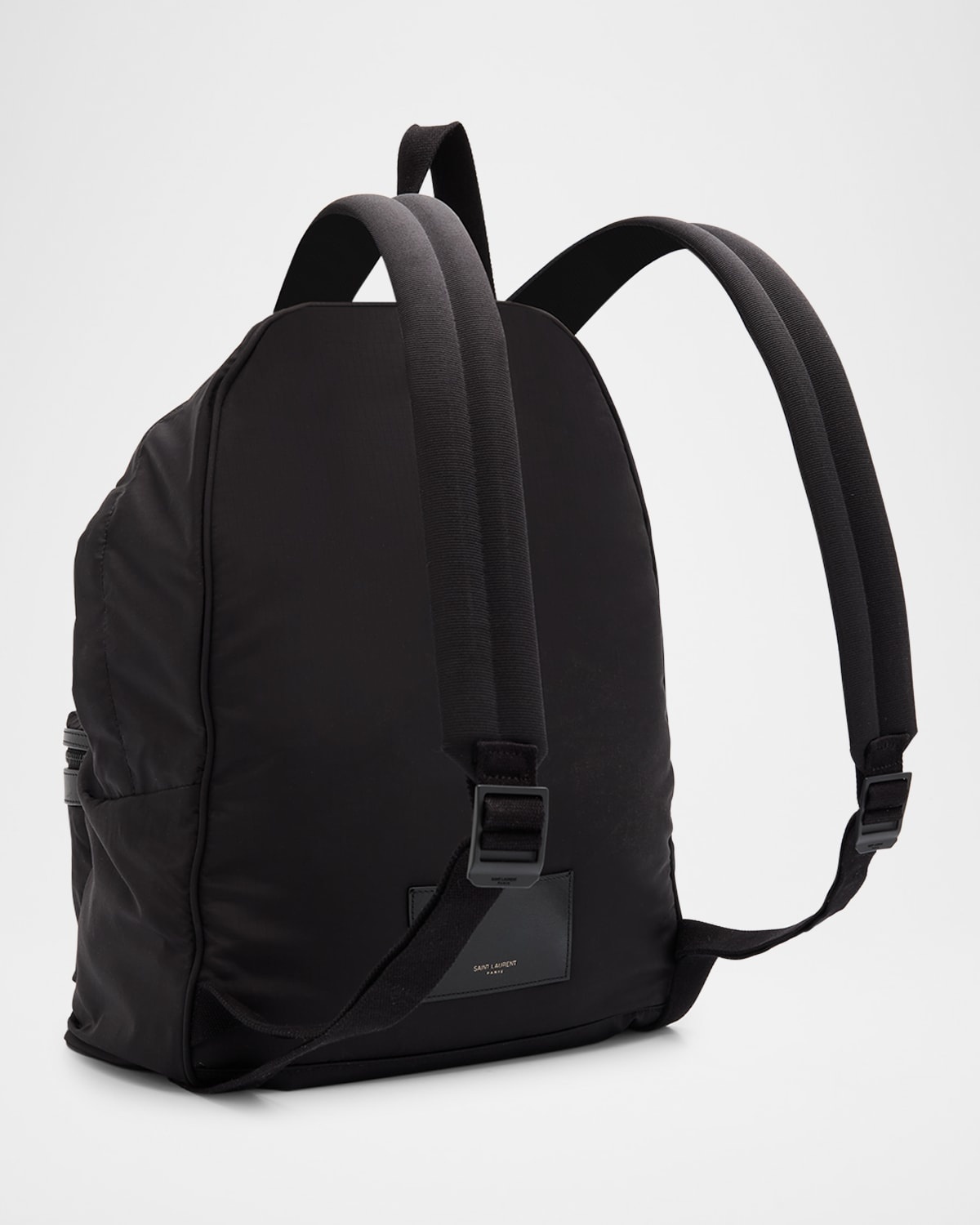 Men's City Nylon and Leather Backpack - 3