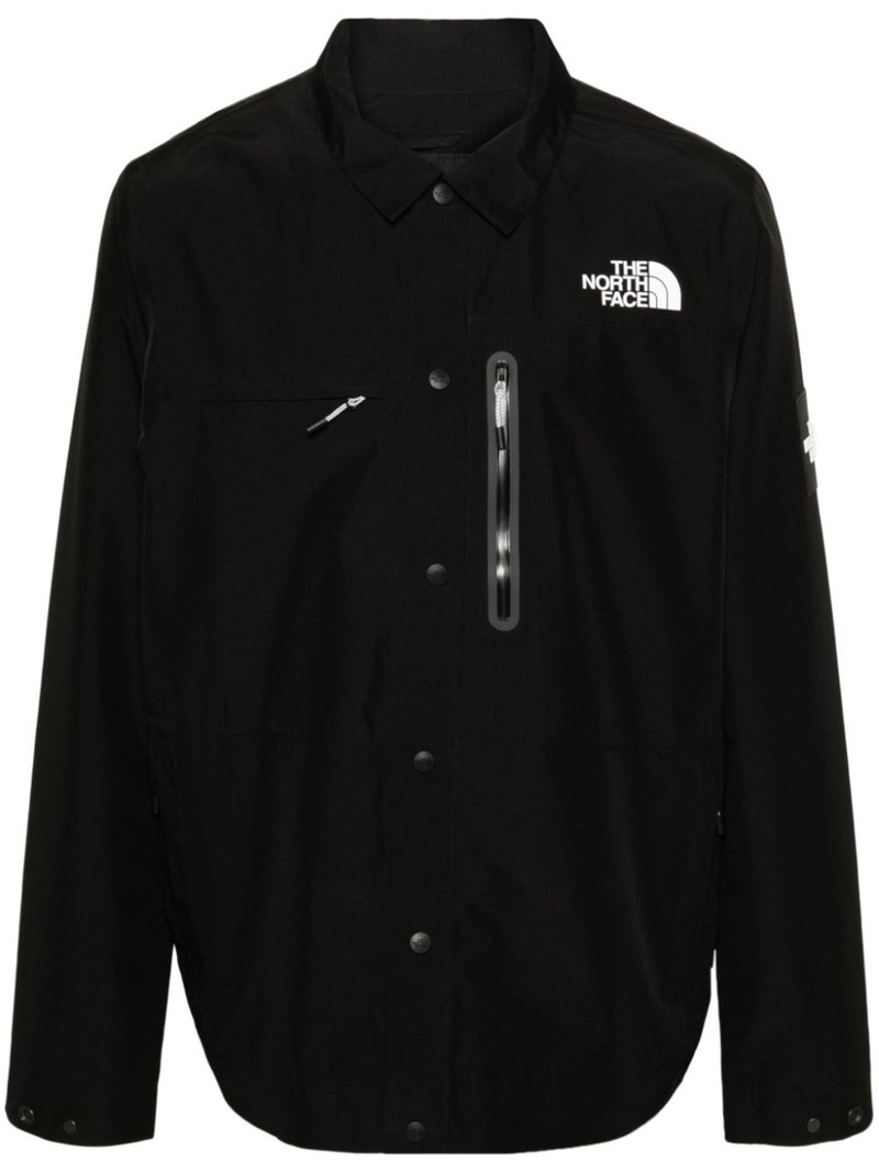 Amos logo-appliqué shirt jacket 1