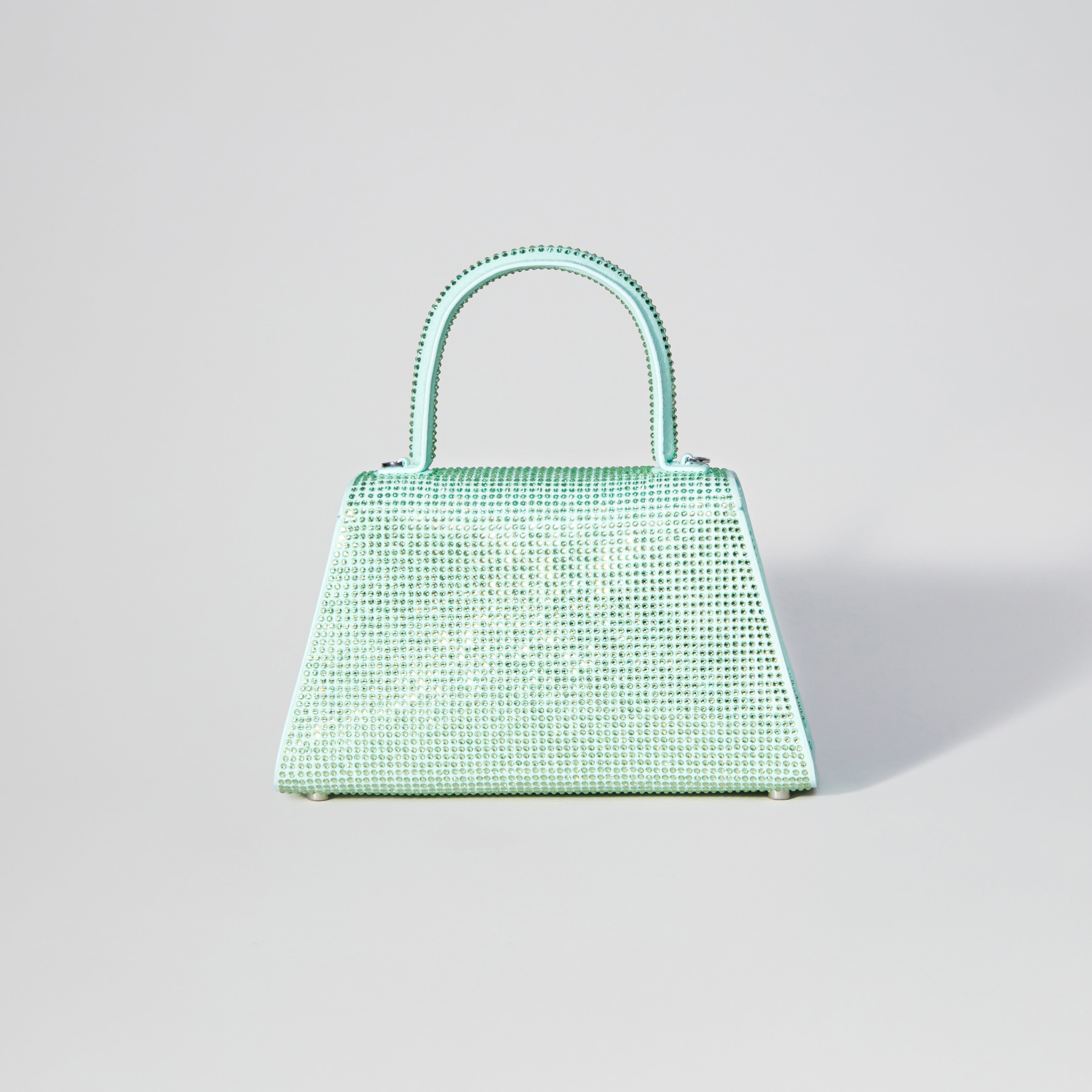 Aqua Rhinestone Bow Envelope Mini Bag - 3