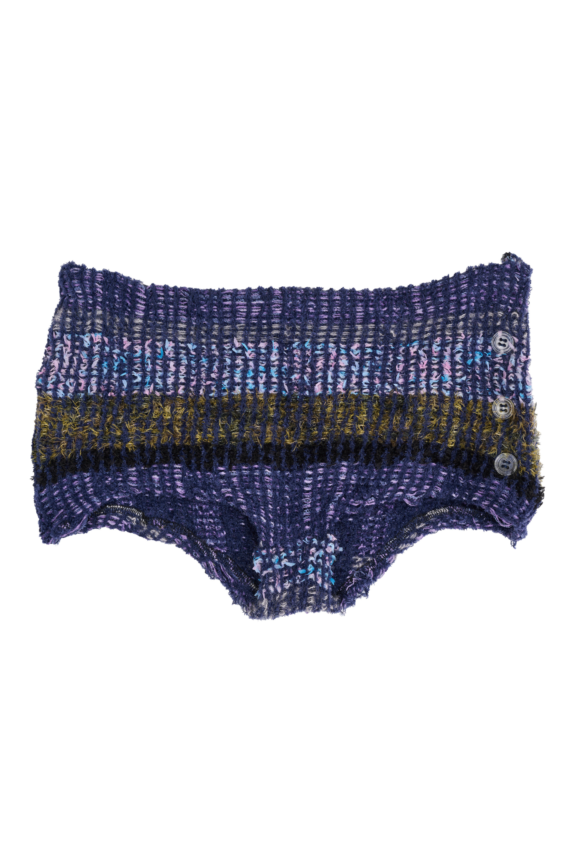 VITELLI PURPLE PLAID TAP SHORTS - 6