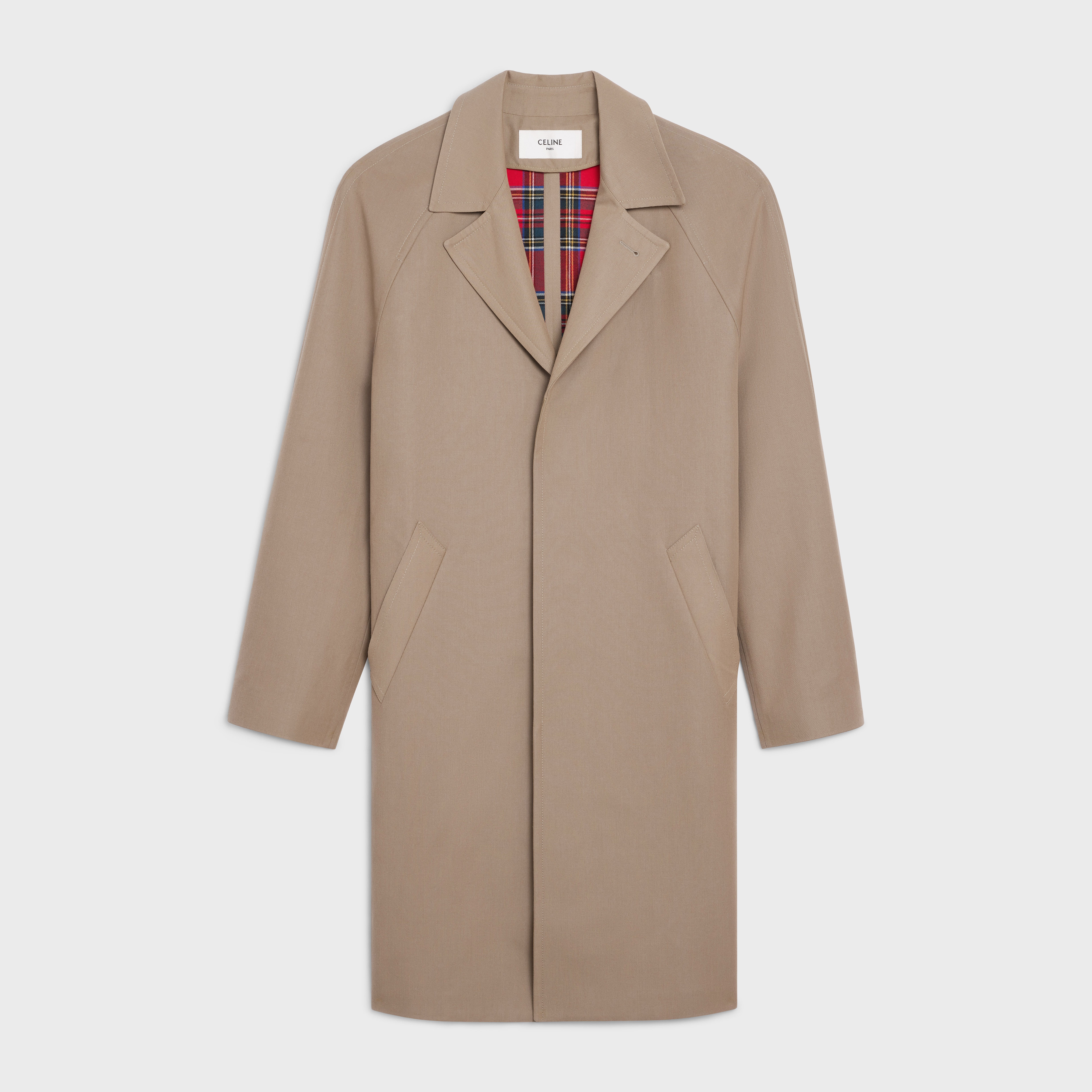 MAC 3-BUTTON COAT IN WOOL AND COTTON - 1