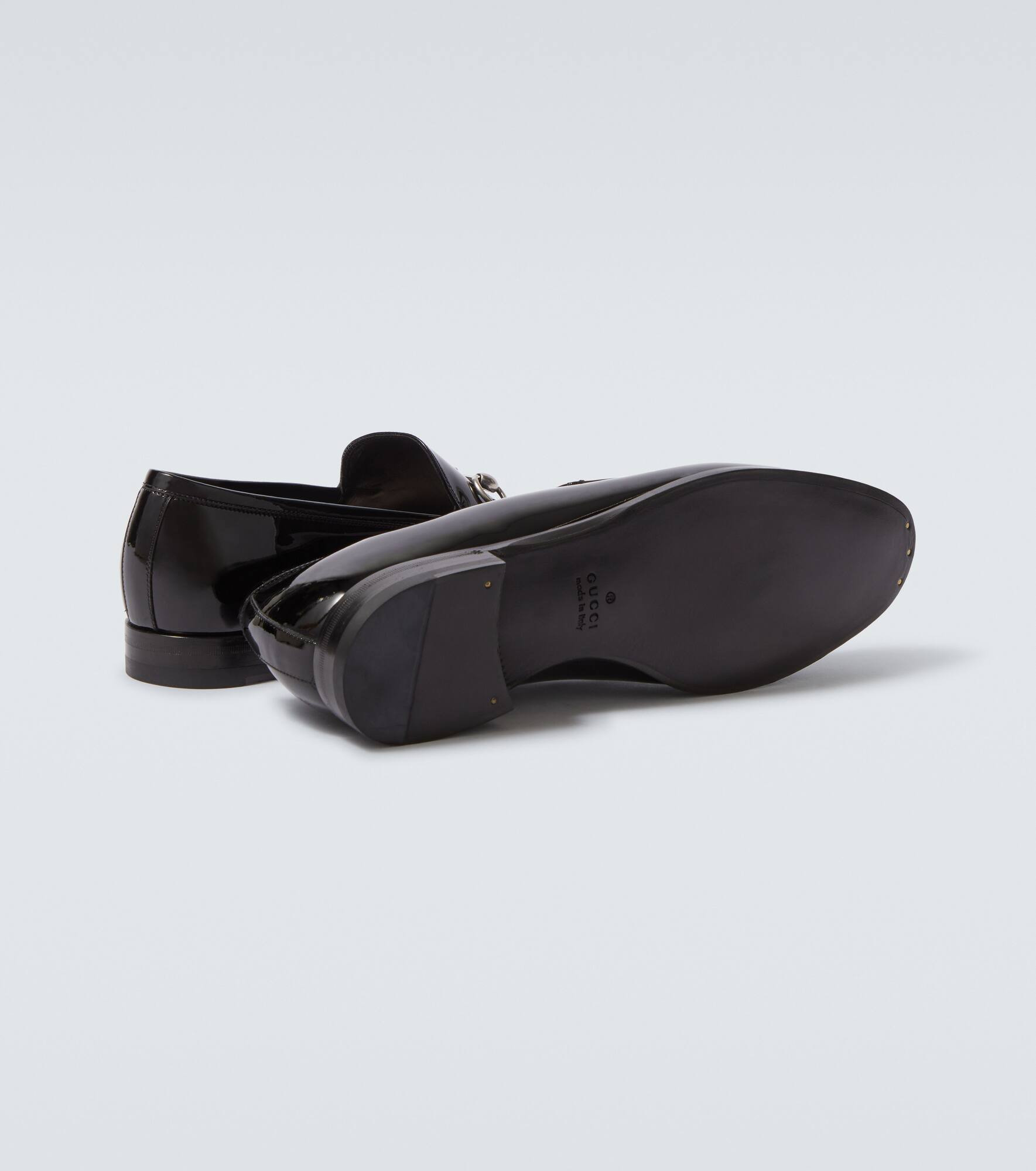 Horsebit patent leather loafers - 7