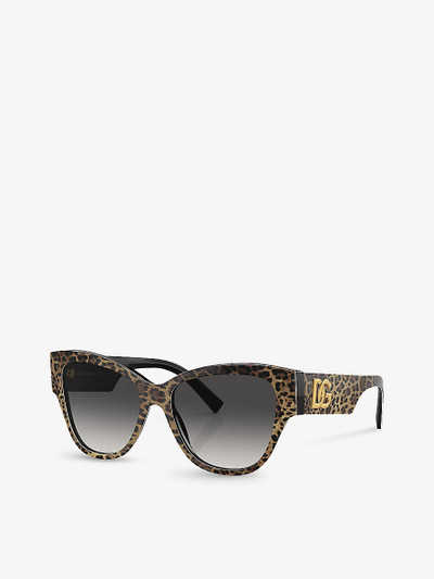 Dolce & Gabbana DG4449 butterfly-frame acetate sunglasses outlook