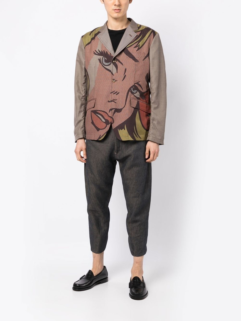 Junya Watanabe MAN POP ART CROPPED TROUSERS outlook