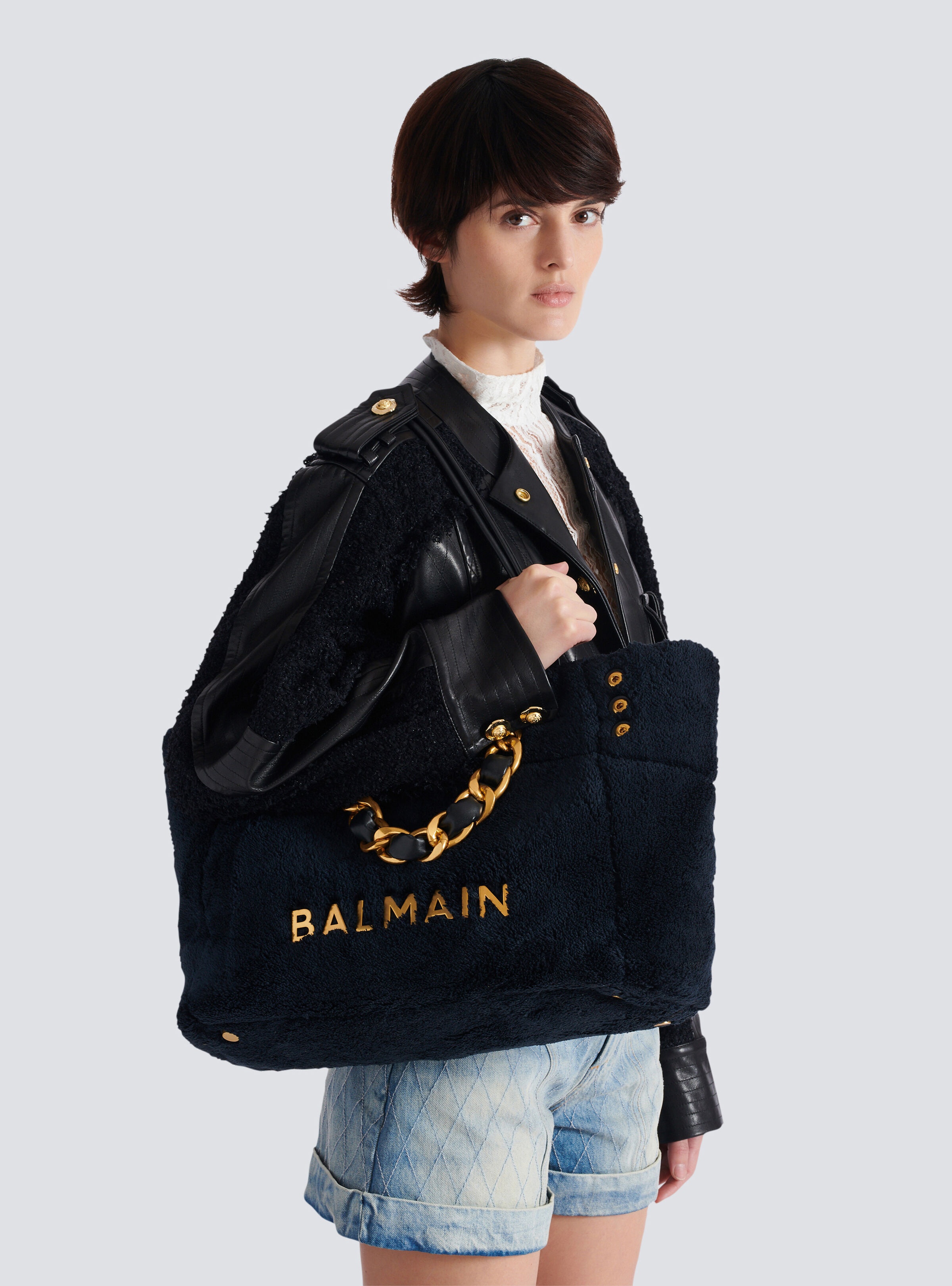1945 Soft terry tote bag - 9