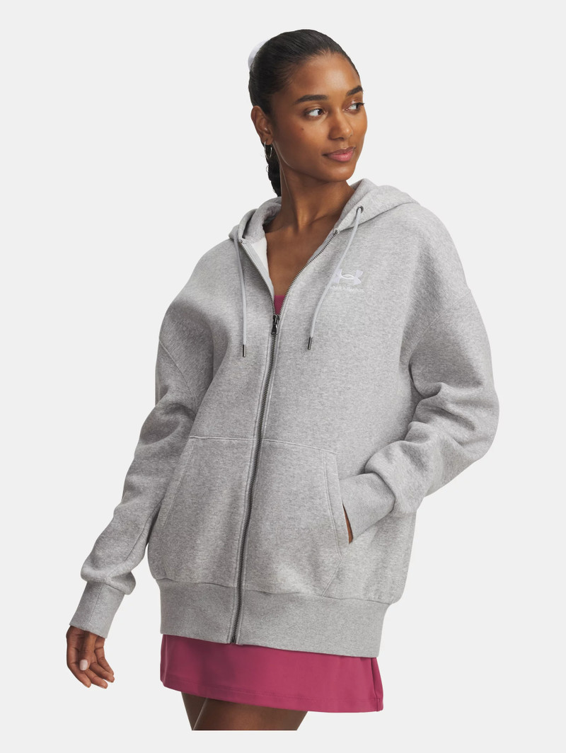 Women's UA Icon Fleece Oversized Full-Zip 2