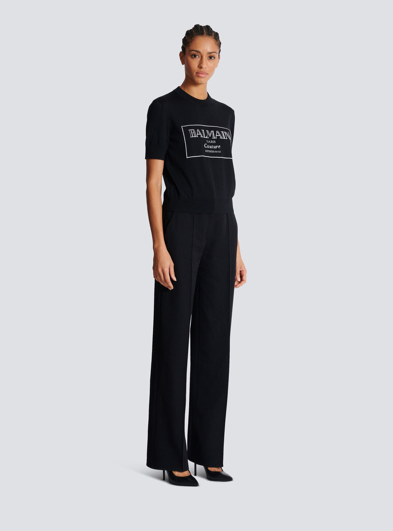 Balmain Couture two-tone knit top 3