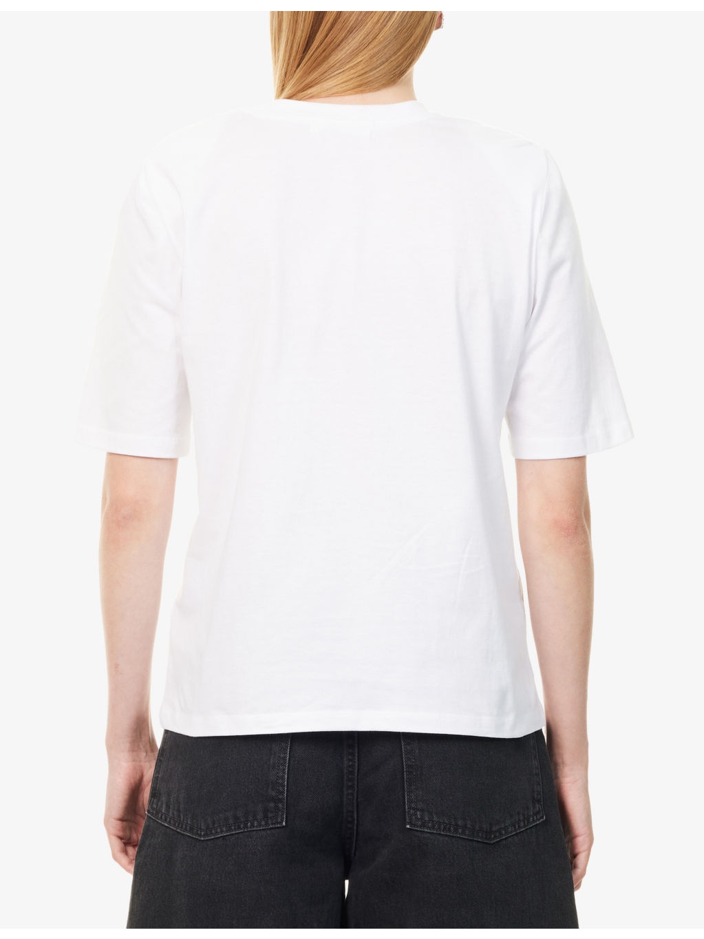 Carrington Padded-Shoulder Cotton-Jersey T-Shirt - 4