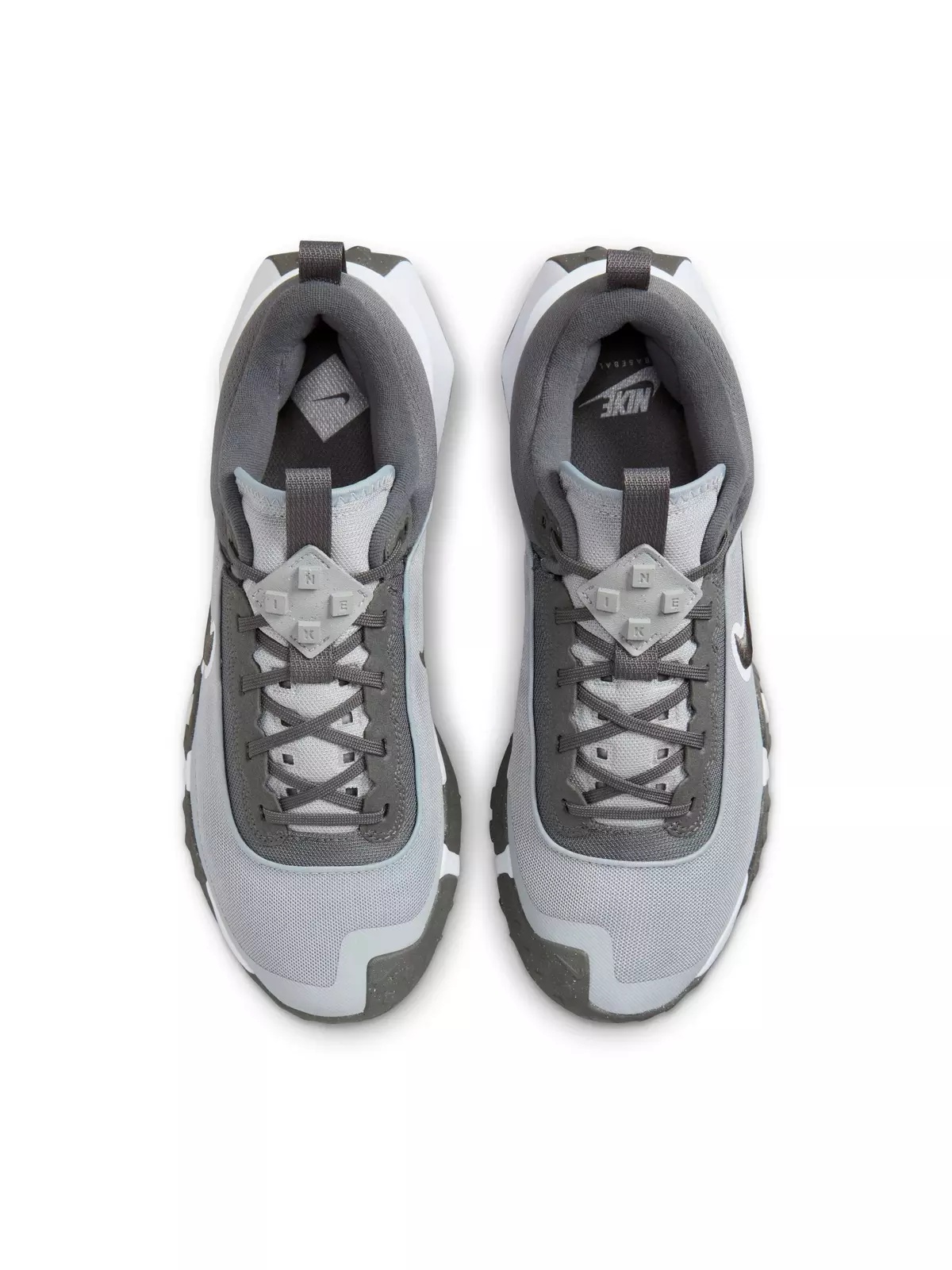 Air Diamond Varsity Turf "Wolf Grey/Iron Grey/White" Men's Baseball Cleat - 6