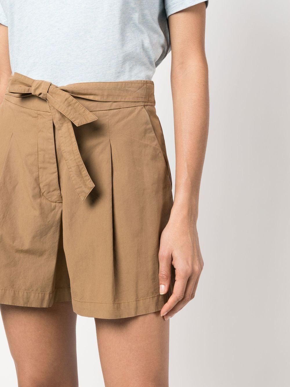tie-waist shorts - 5