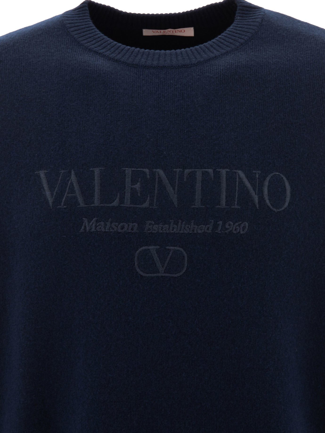 Valentino Wool Sweater With Valentino Embroidery - 3