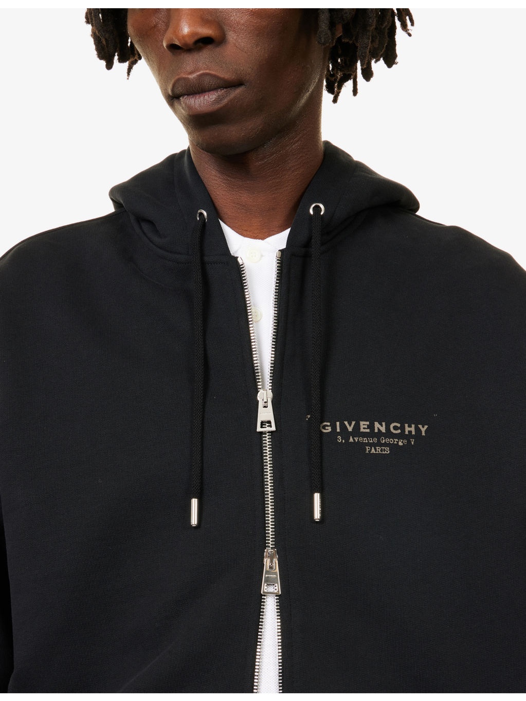 Brand-Print Kangaroo-Pocket Cotton-Jersey Hoody - 5
