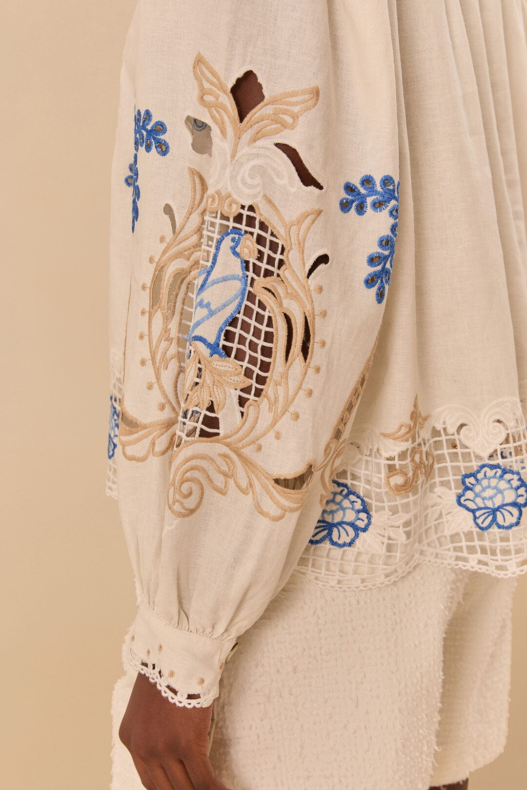 Off-White Romantic Richelieu Blouse - 4