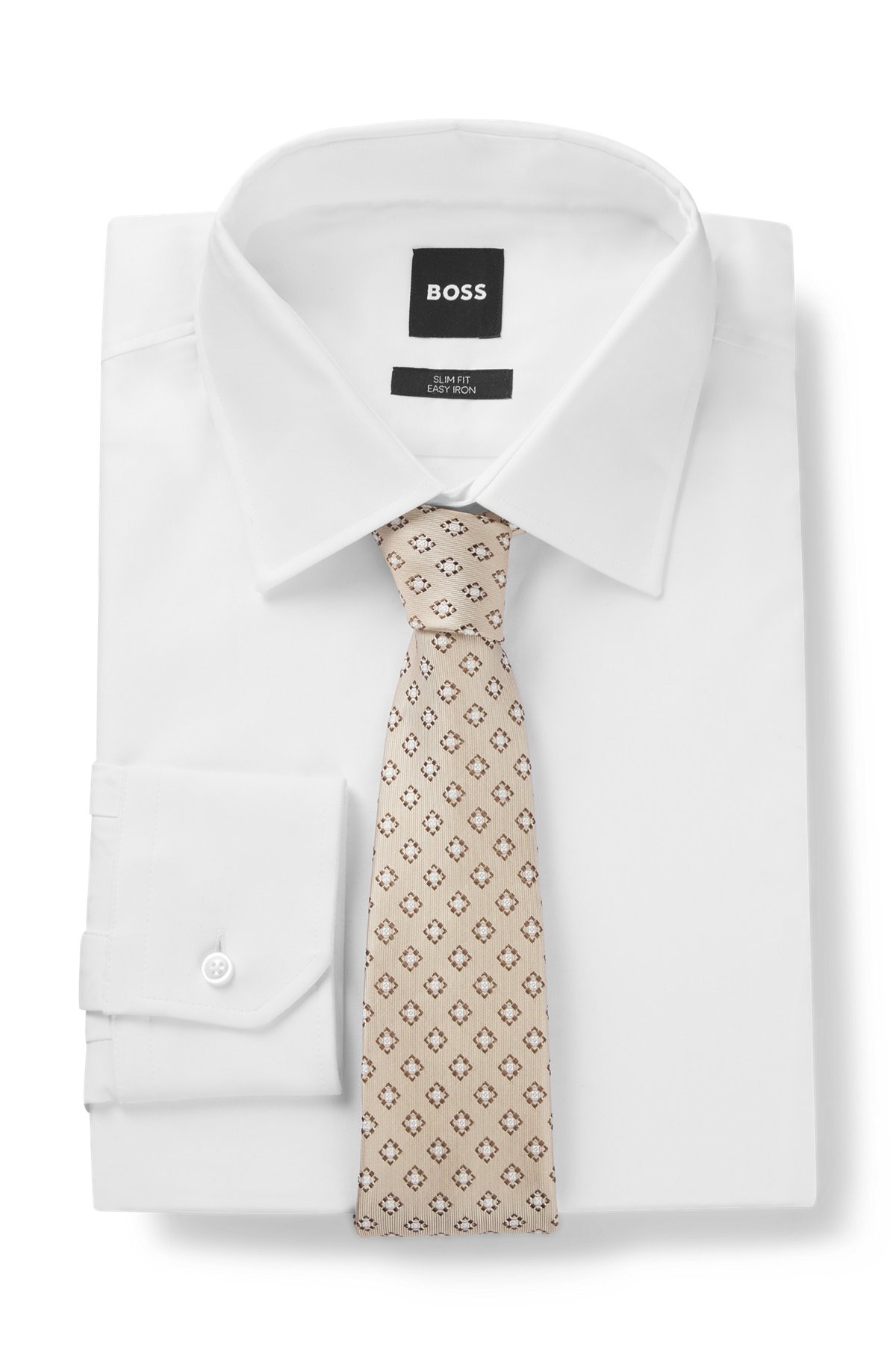 PATTERNED TIE IN ITALIAN-MADE SILK JACQUARD - 3