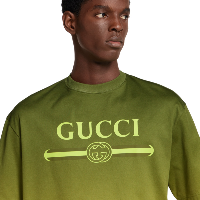 Technical cotton jersey T-shirt with print 5