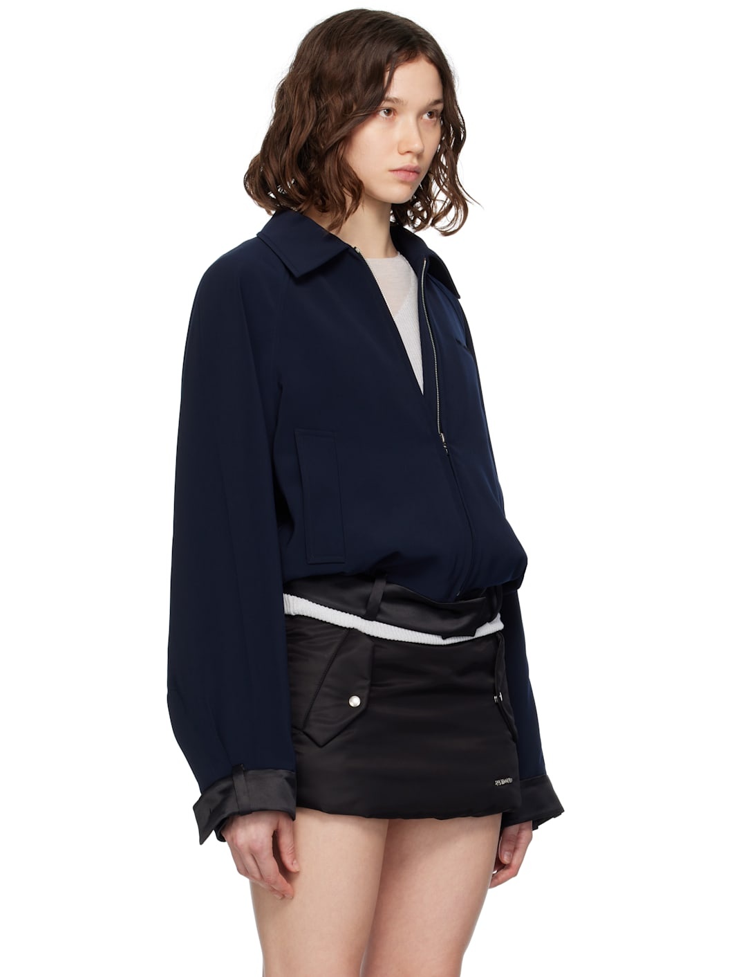 Navy Waist Jacket - 2