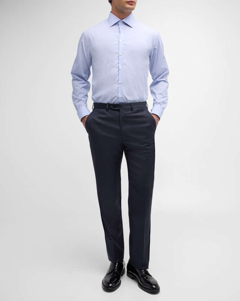 Brioni Men's Tigulli Solid Wool Trousers outlook