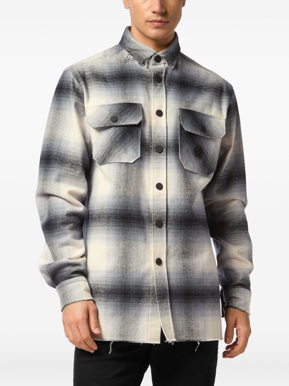 plaid overshirt - 3