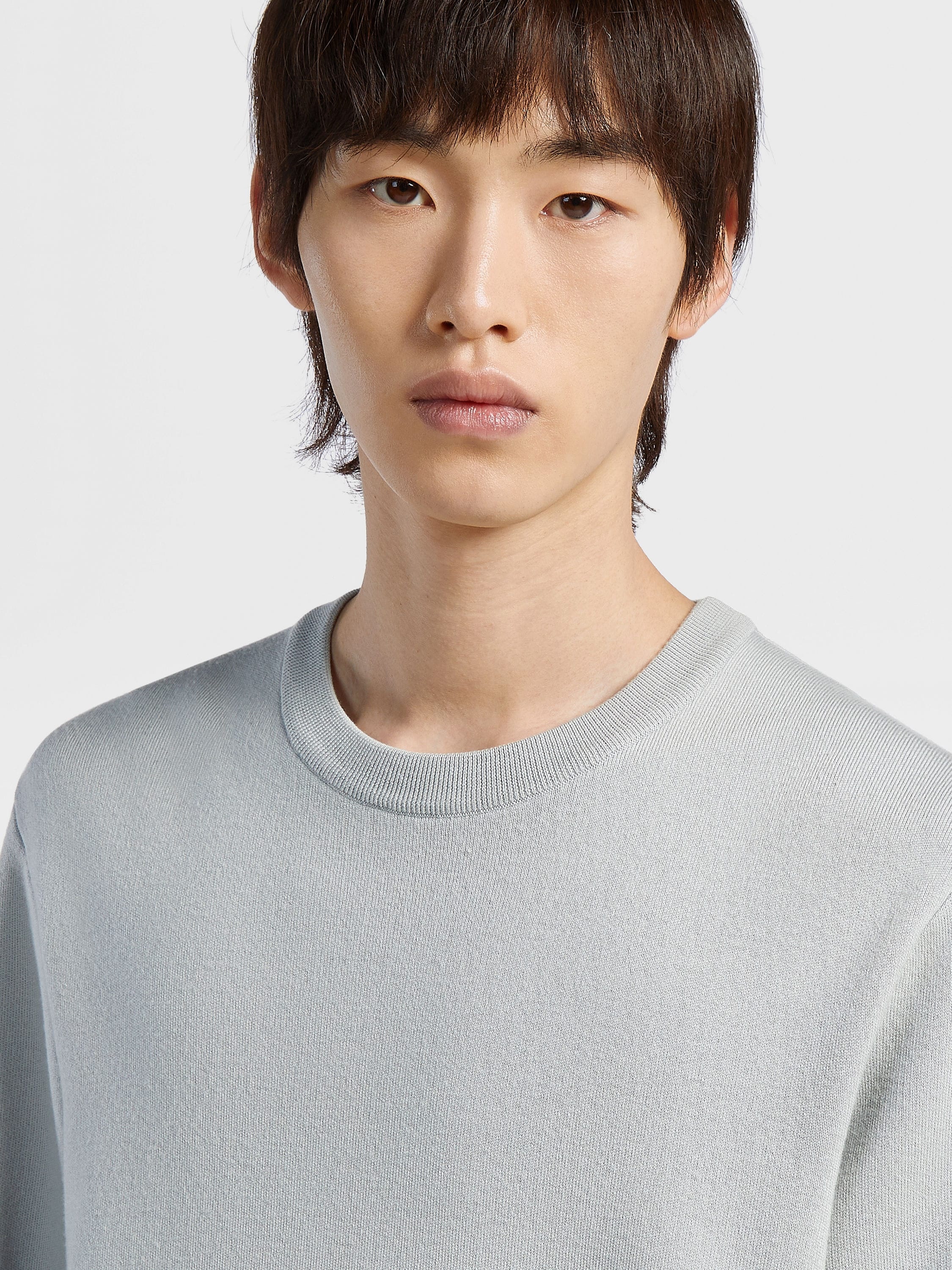 LIGHT GREY HIGH PERFORMANCE™ WOOL CREWNECK - 4