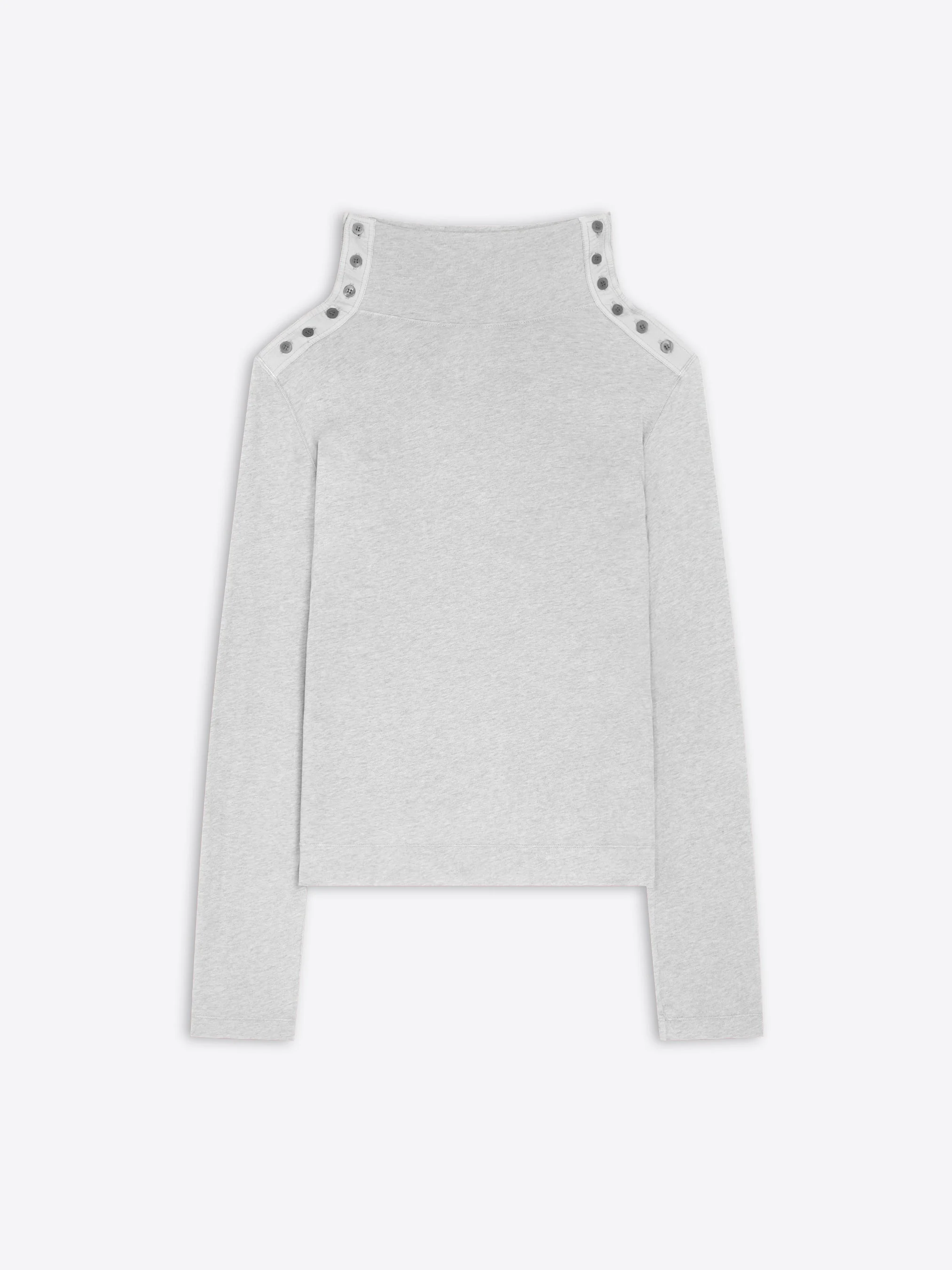 COTTON TURTLENECK TEE - 1