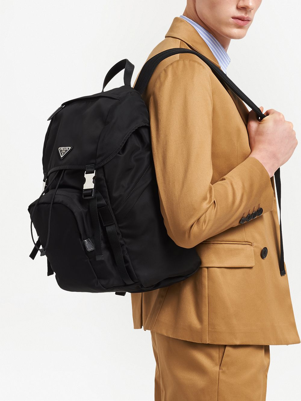Prada Men Zaino In Re-Nylon E Saffiano - 6