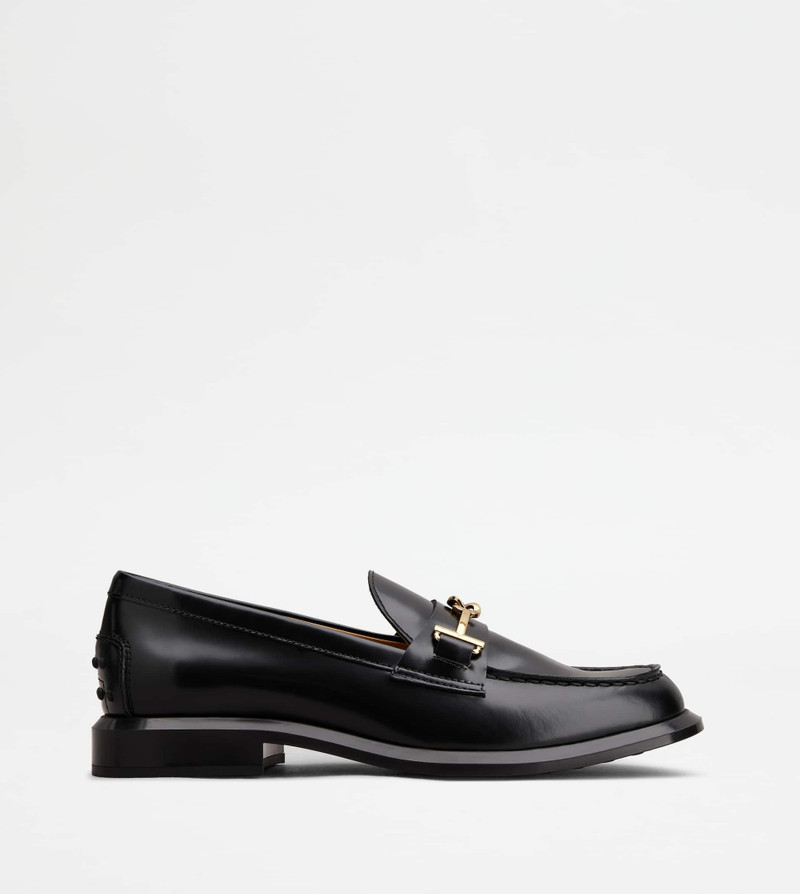 LOAFERS IN LEATHER - BLACK 1