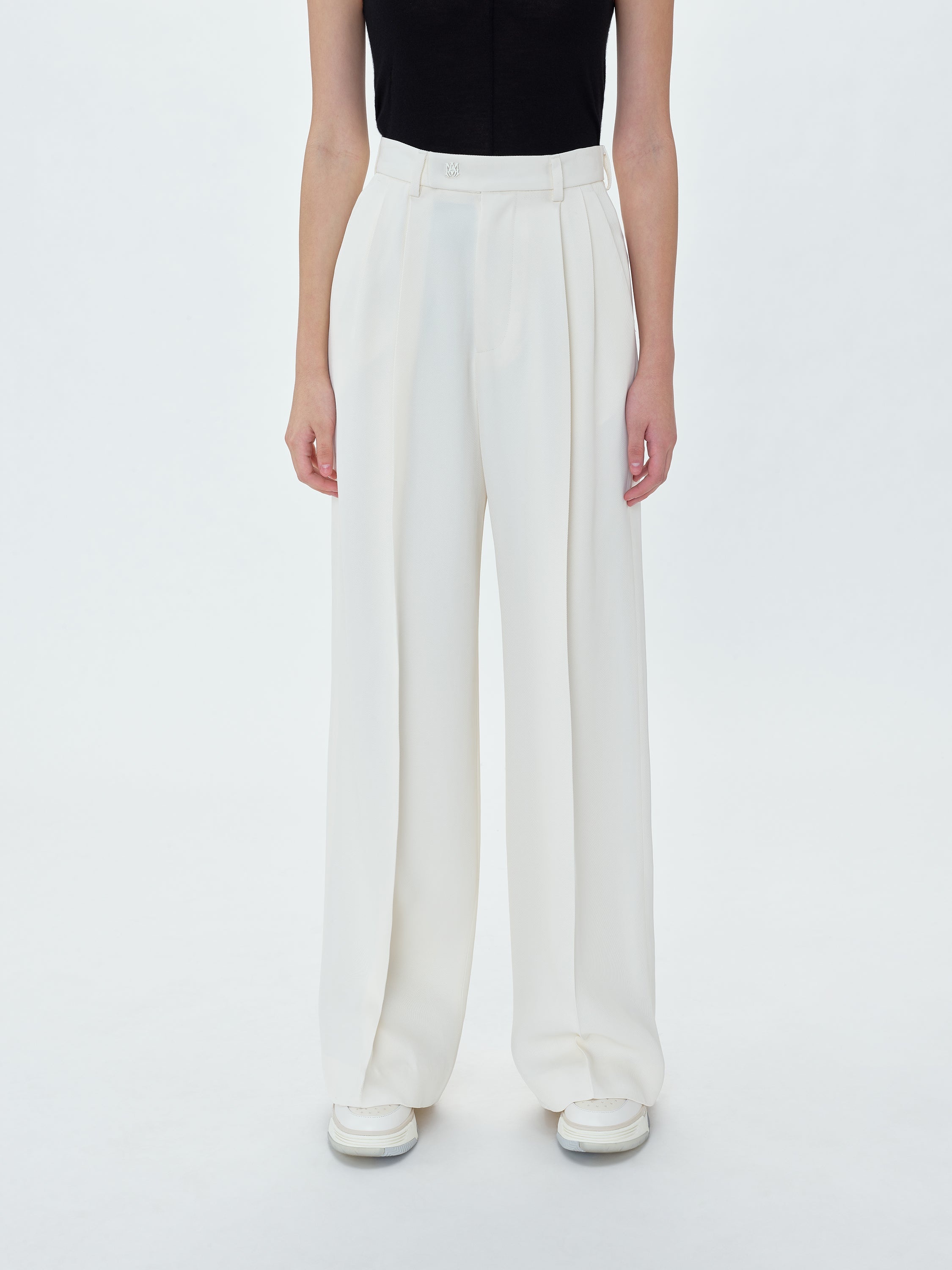 VISCOSE DOUBLE PLEATED TROUSERS - 4