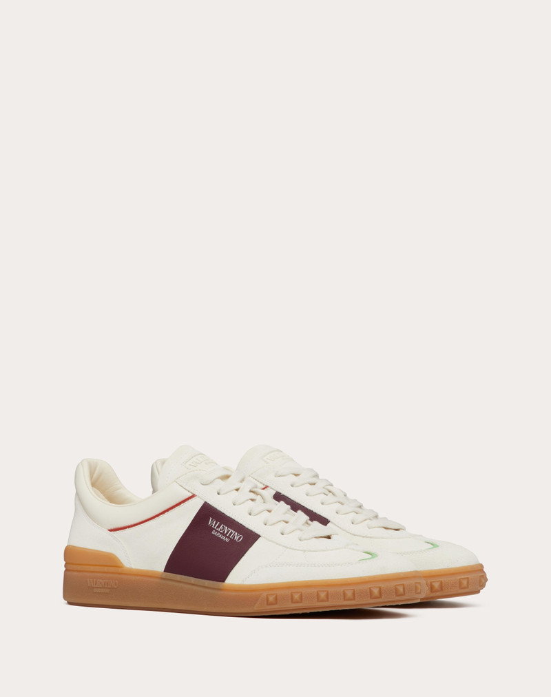 UPVILLAGE LOW TOP SNEAKER IN SPLIT LEATHER AND CALFSKIN NAPPA LEATHER 2