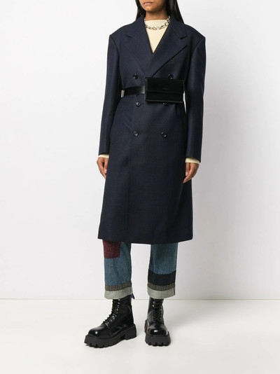 Junya Watanabe double-breasted wool midi coat outlook