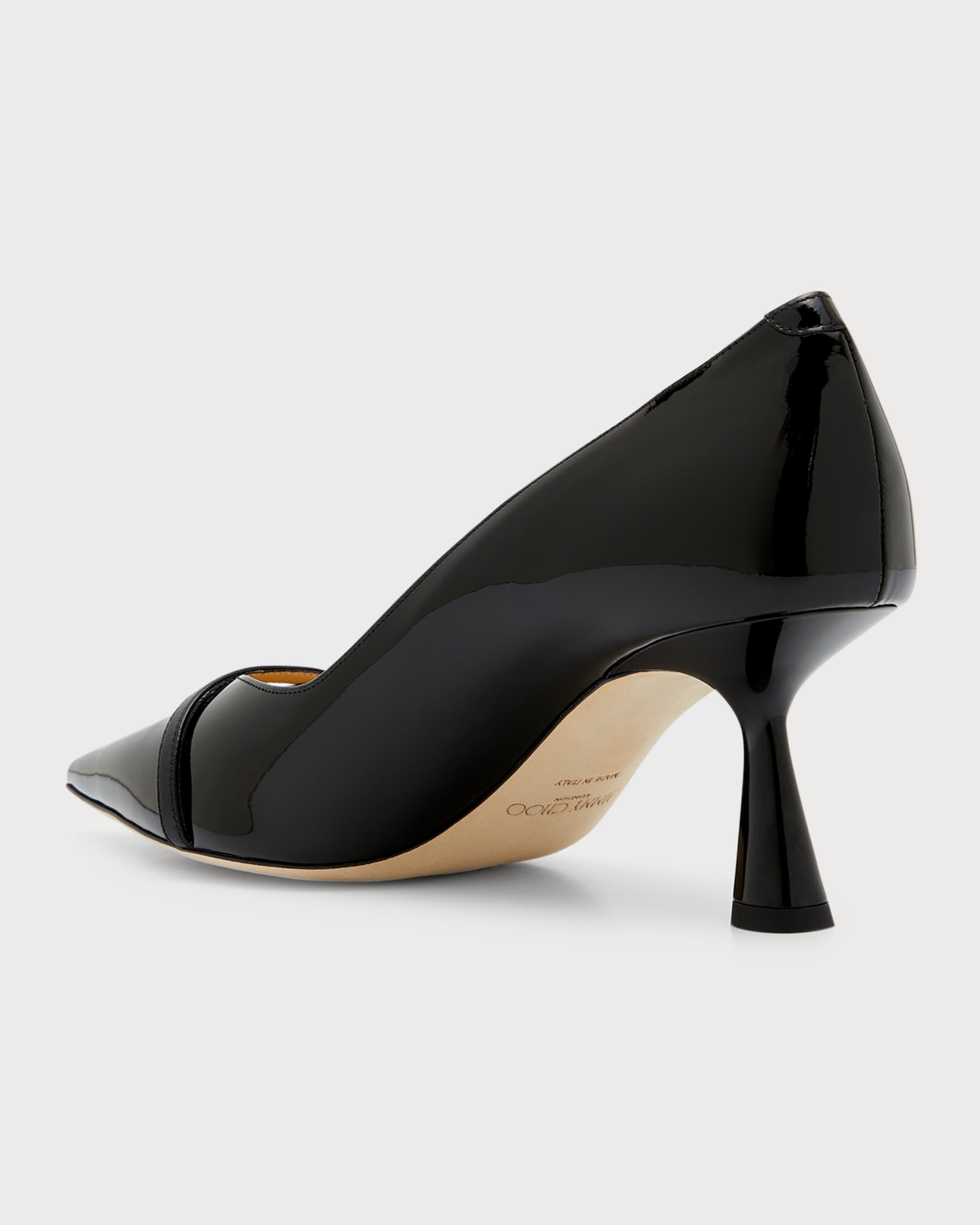 Rosalia Patent Pearly-Strap Pumps - 5