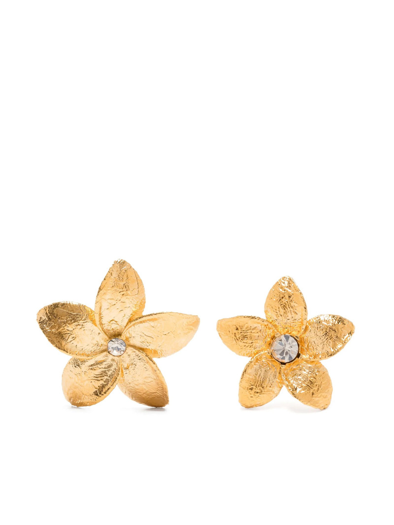 Forte Forte Flower-shaped Crystal Earrings 1