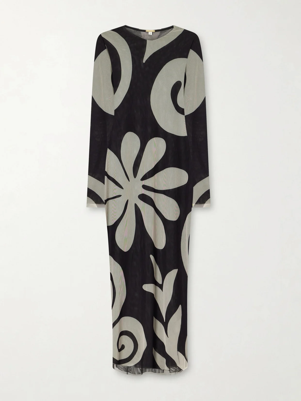 Tania Printed Mesh Midi Dress - 1