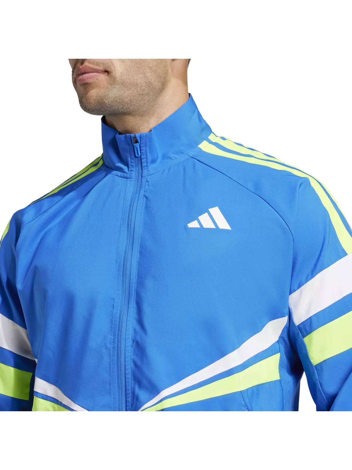 Men's Adizero Retro Running Jacket -Blue - 3
