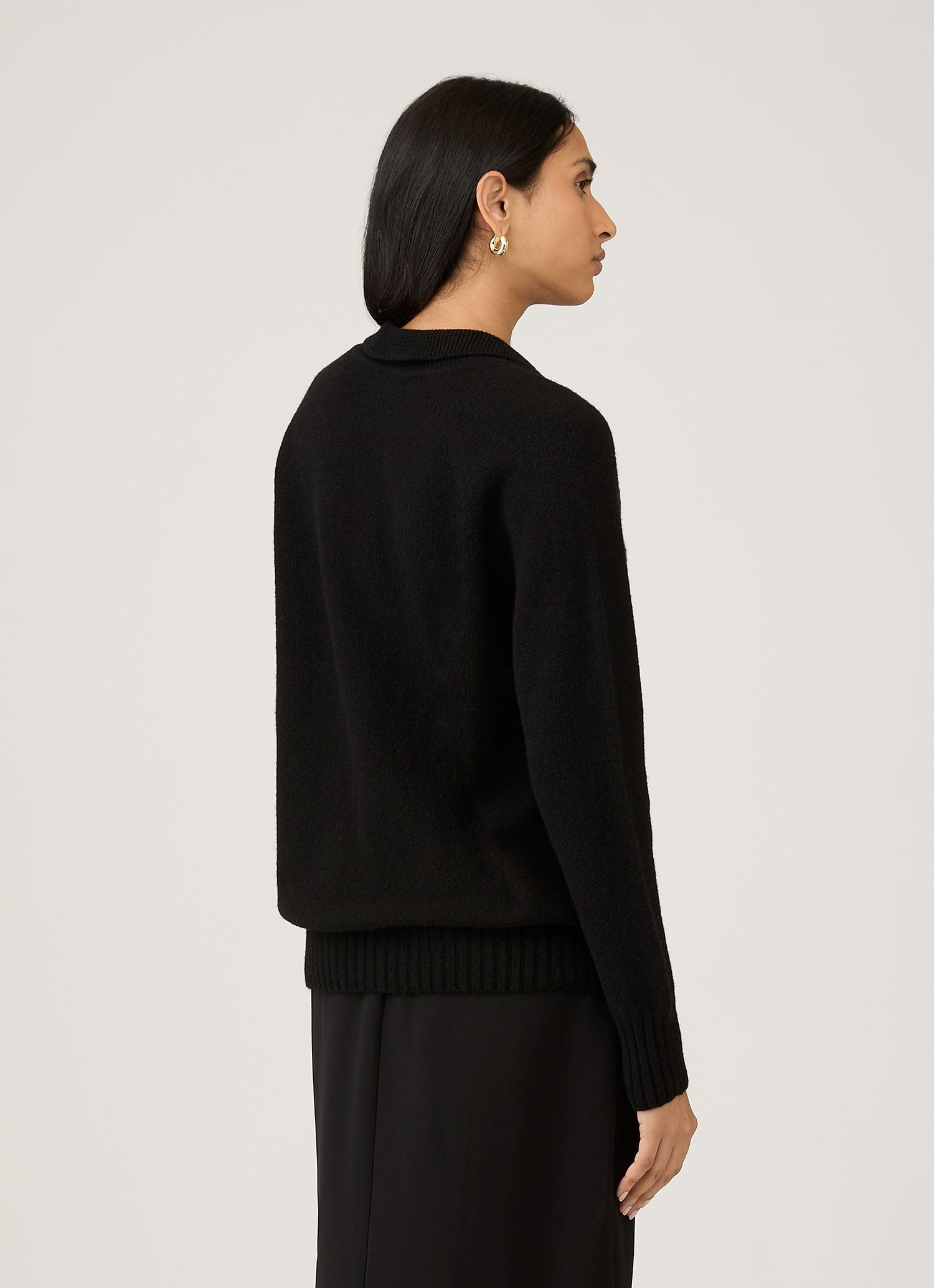 Lambswool Polo Neck Jumper - 3