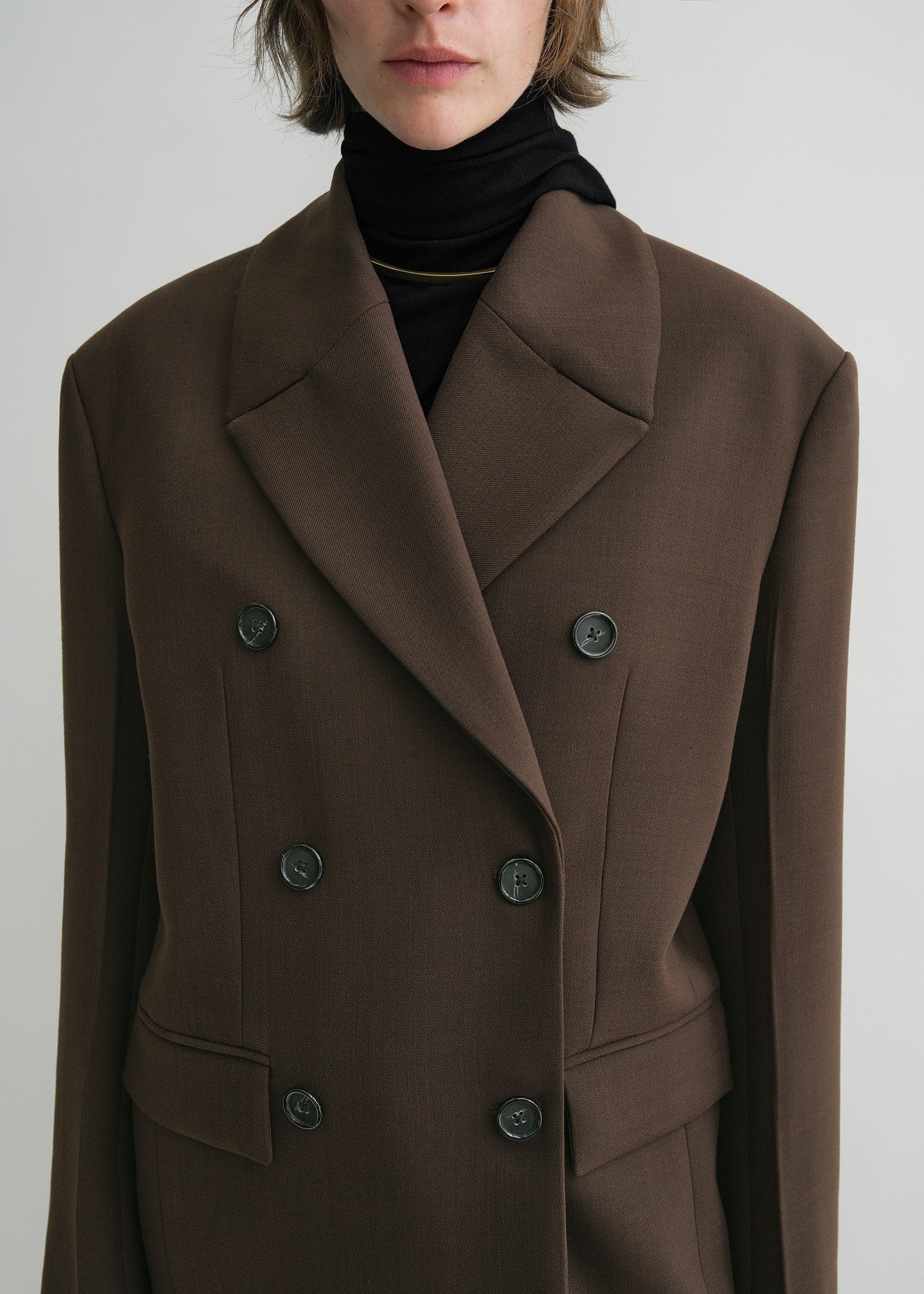 Broad midi coat bark - 5
