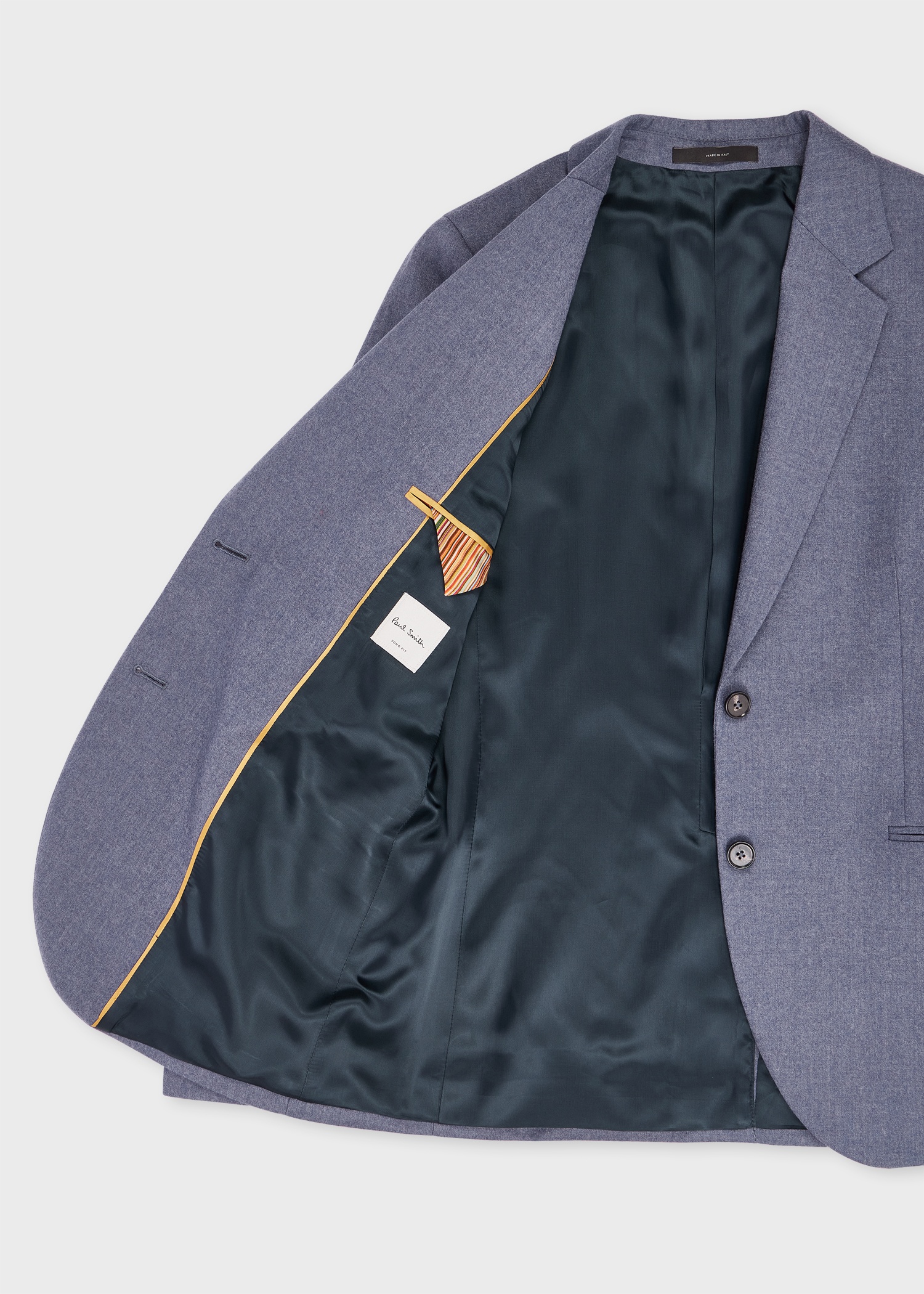 Women's Lavender Wool-Cashmere Flannel Two-Button Blazer - 4