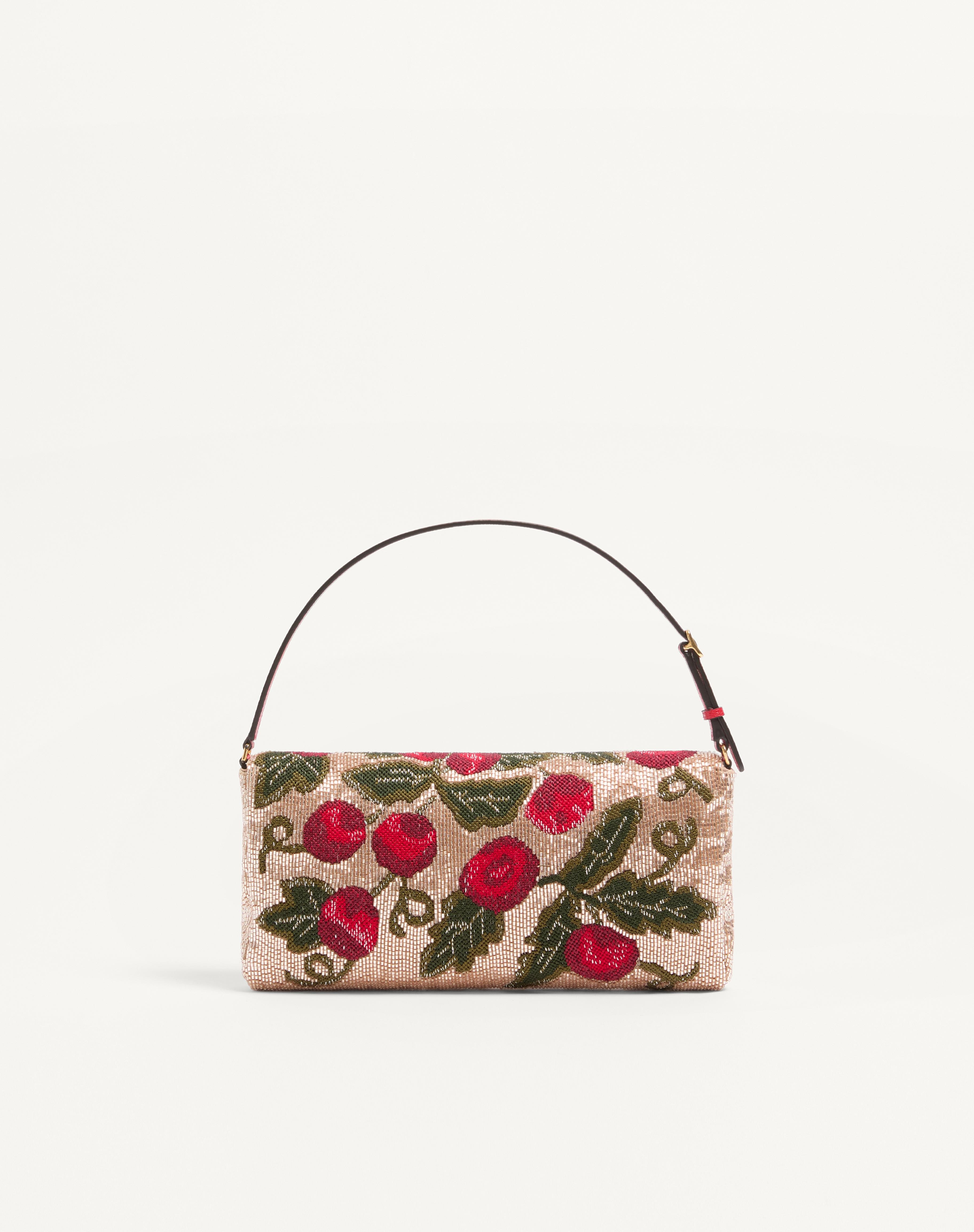 VALENTINO GARAVANI VAIN SOFT EMBROIDERED SMALL SHOULDER BAG - 5
