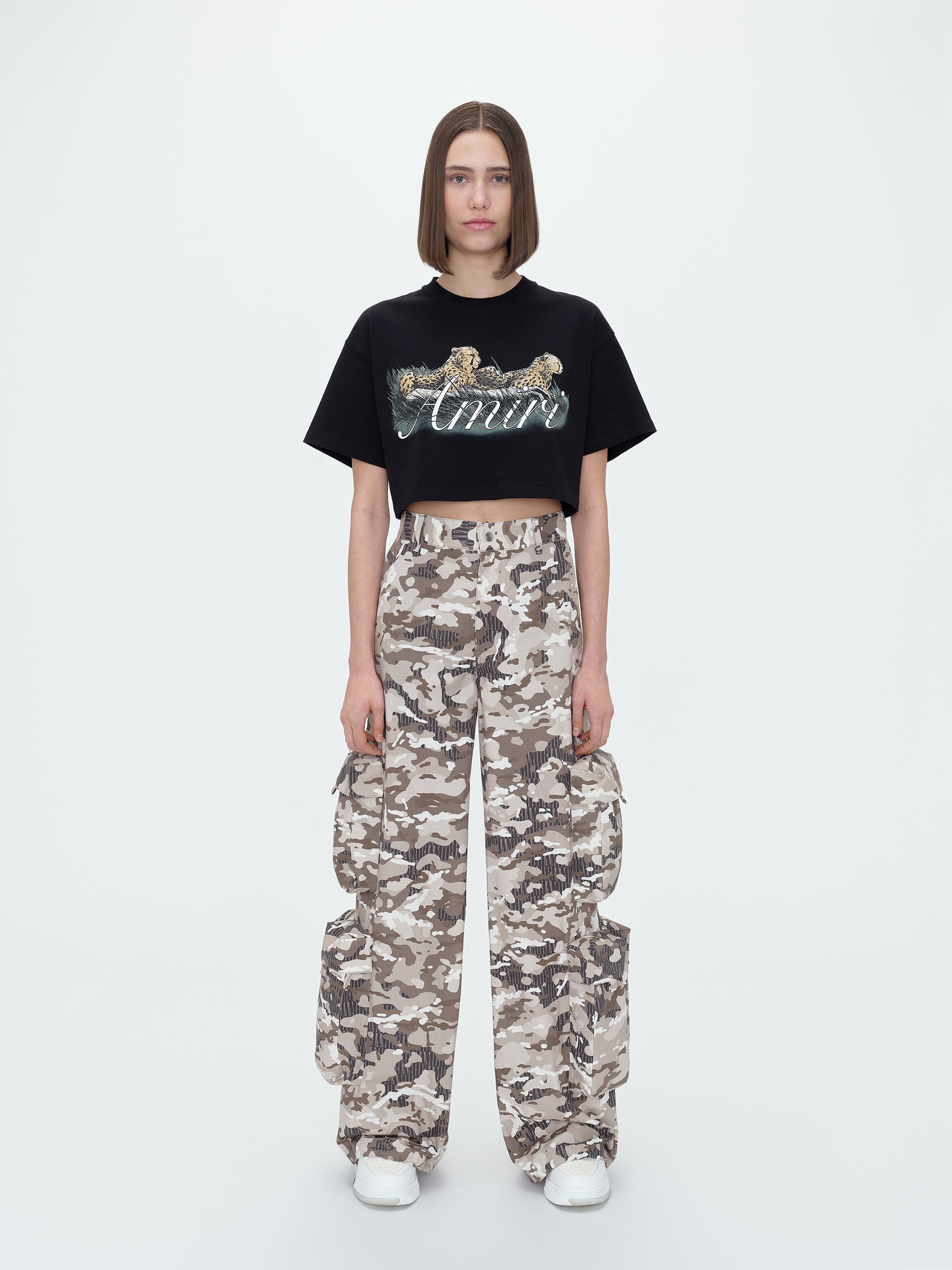 CHEETAH CROPPED TEE - 2