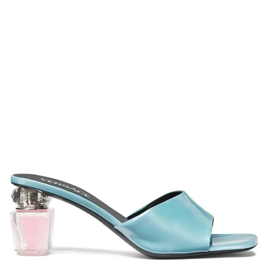 Versace Bright Crystal 70 Patent Mules - 1