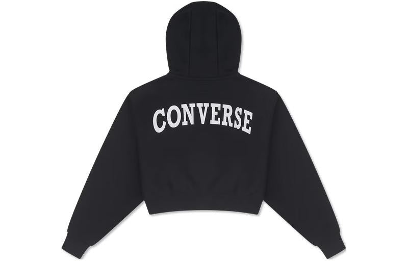 (WMNS) Converse Retro Chuck Hoodie 'Black' 10026150-A01 - 2