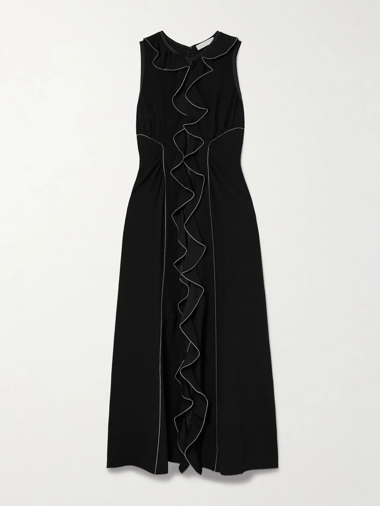 Lille Ruffled Crepe Midi Dress - 1