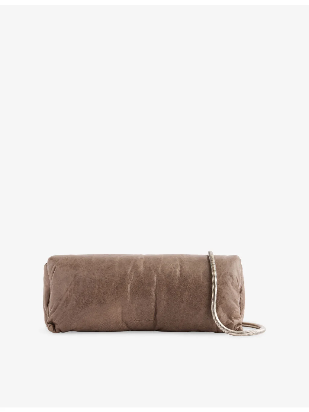 Soft Elongated Leather Clutch Bag - 1