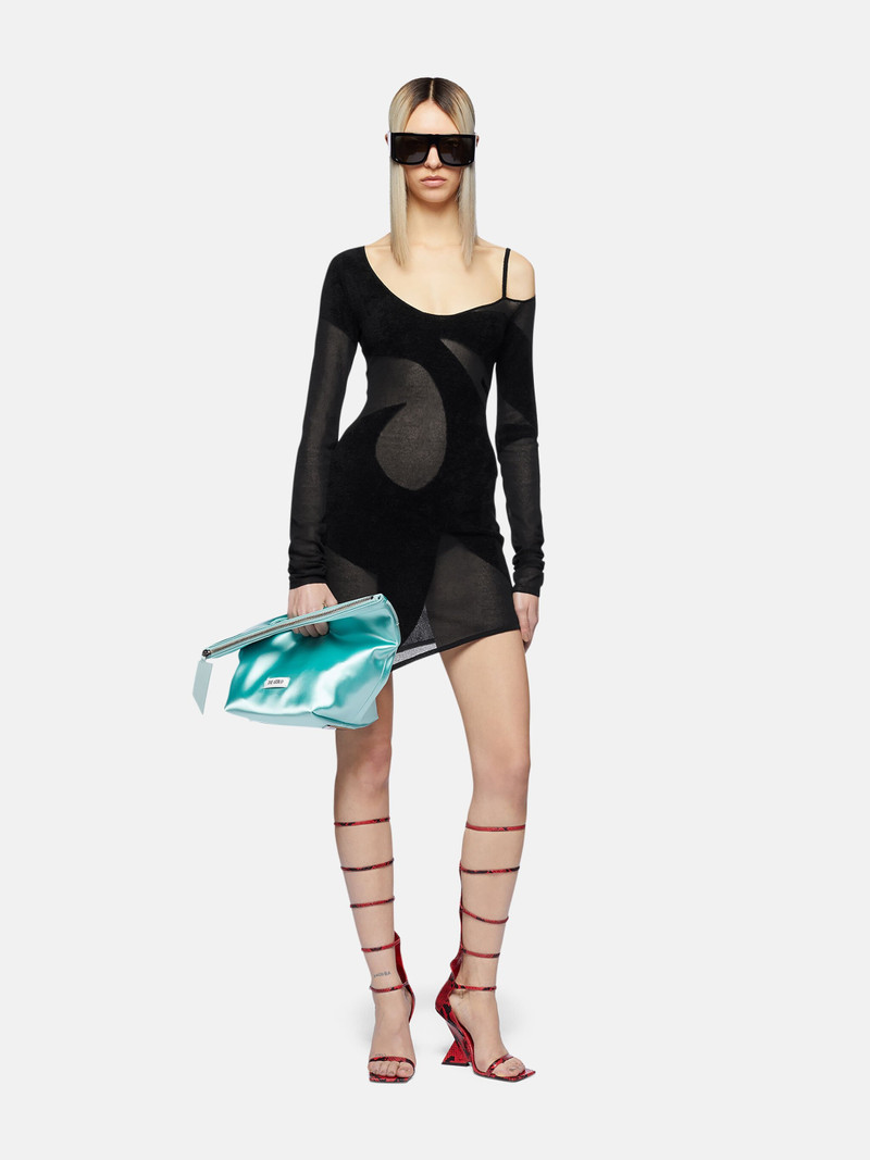 THE ATTICO BLACK MINI DRESS outlook
