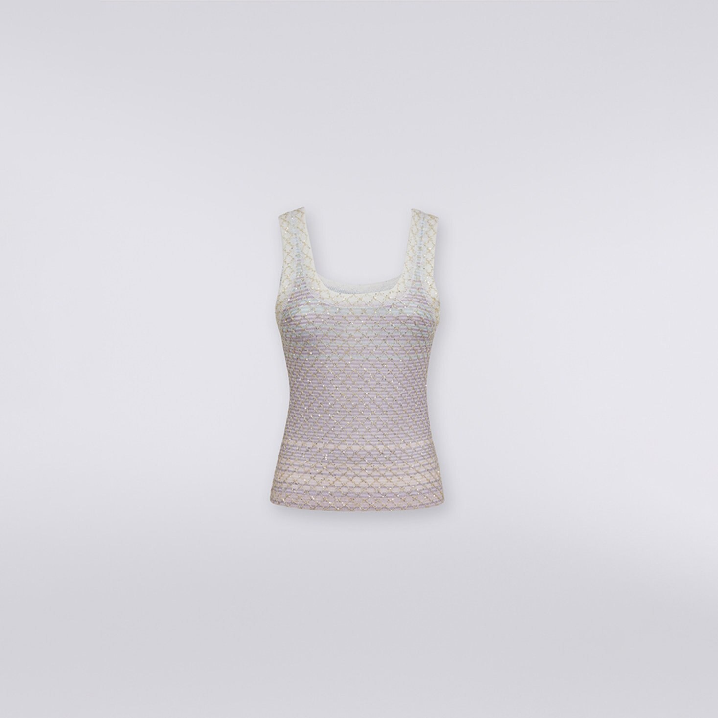 Viscose blend tank top with sequins - 6