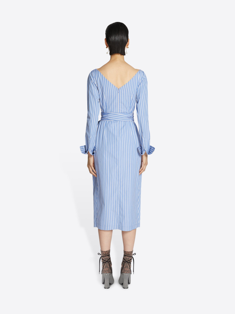 DRAPED SHIRT DRESS 4