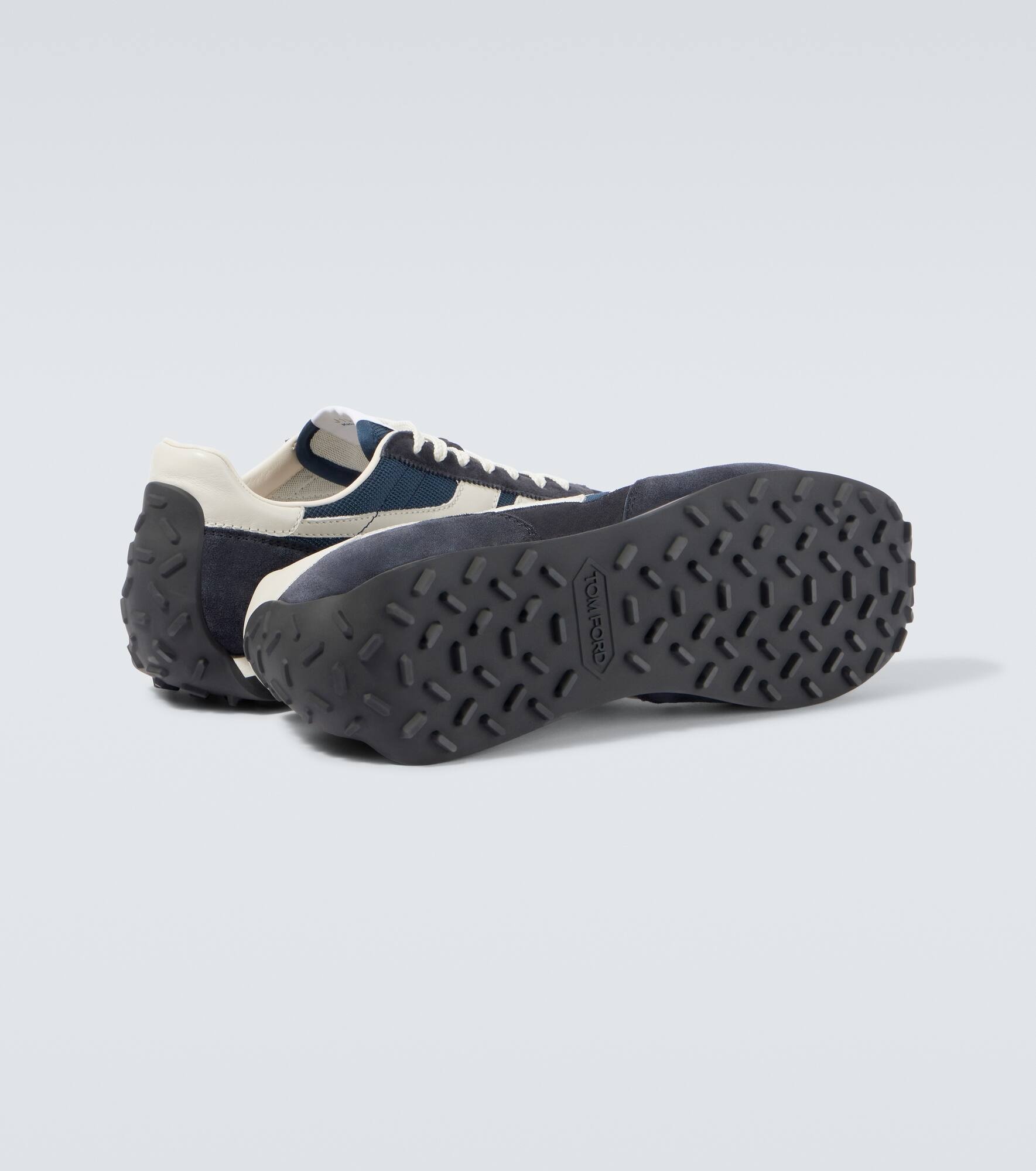 Mick suede-trimmed sneakers - 7