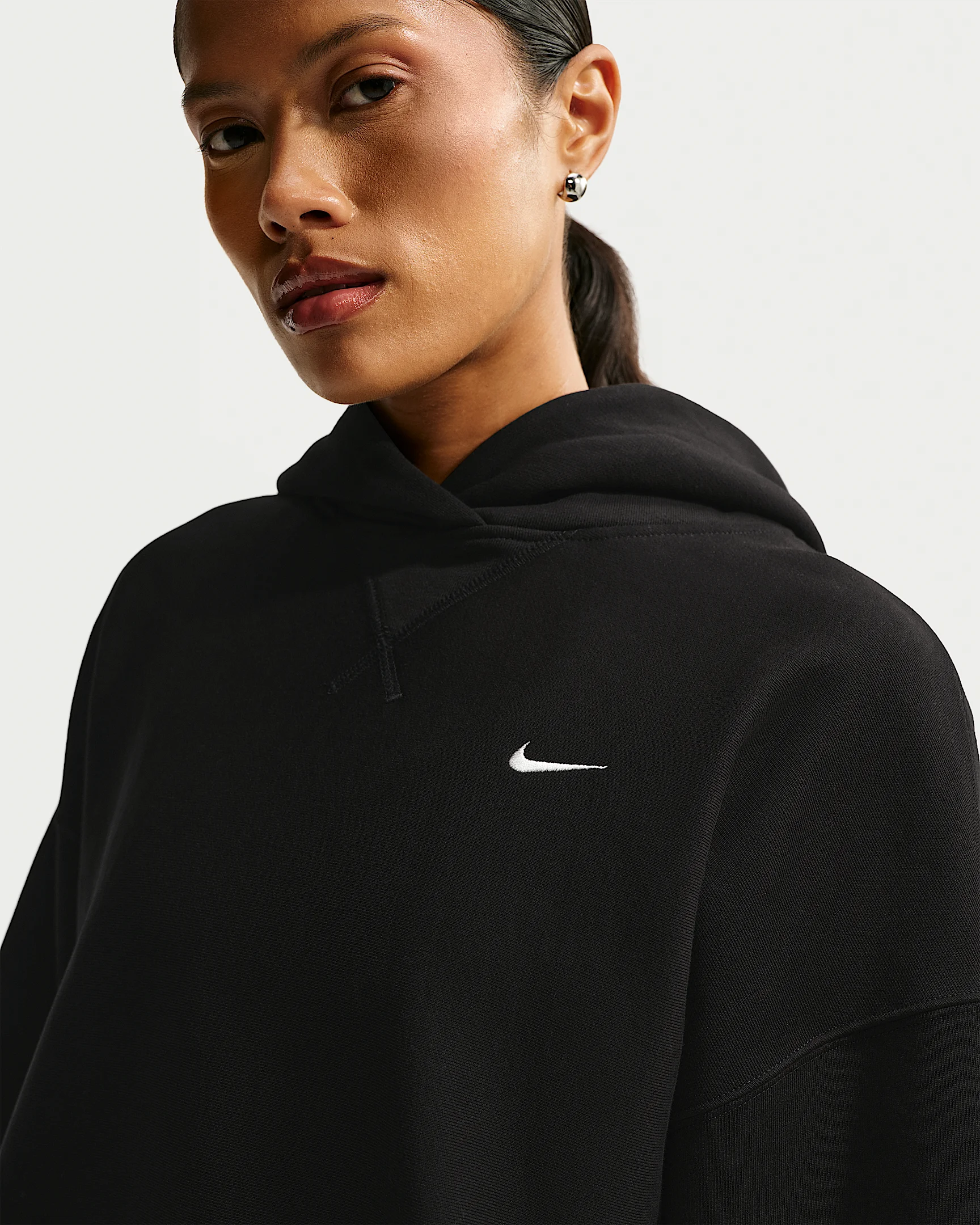 Nike Studio Fleece Heavyweight Women's Oversized Pullover Hoodie - 1