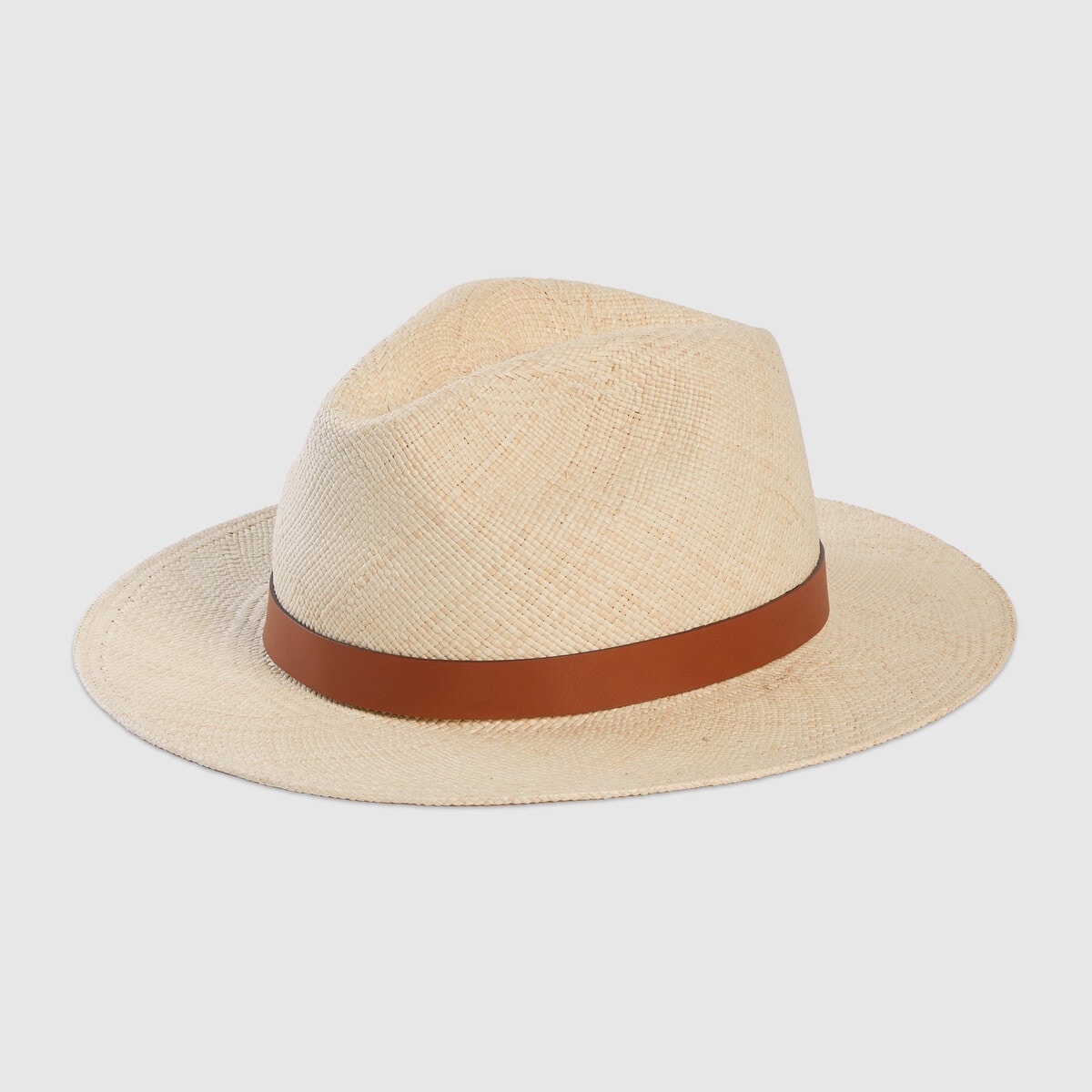 Raffia wide-brimmed hat - 1