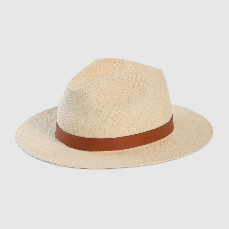 Raffia wide-brimmed hat 1