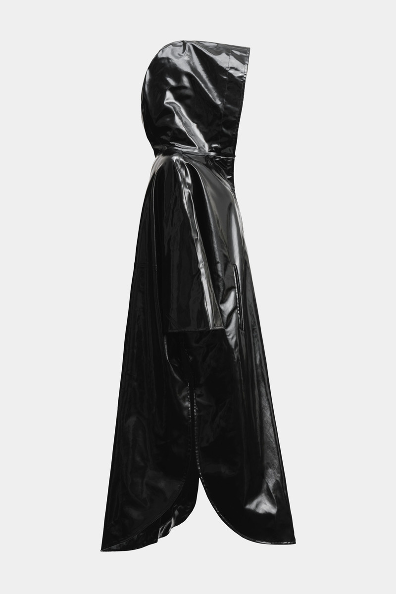 Concert Print Opal Poncho Black 5